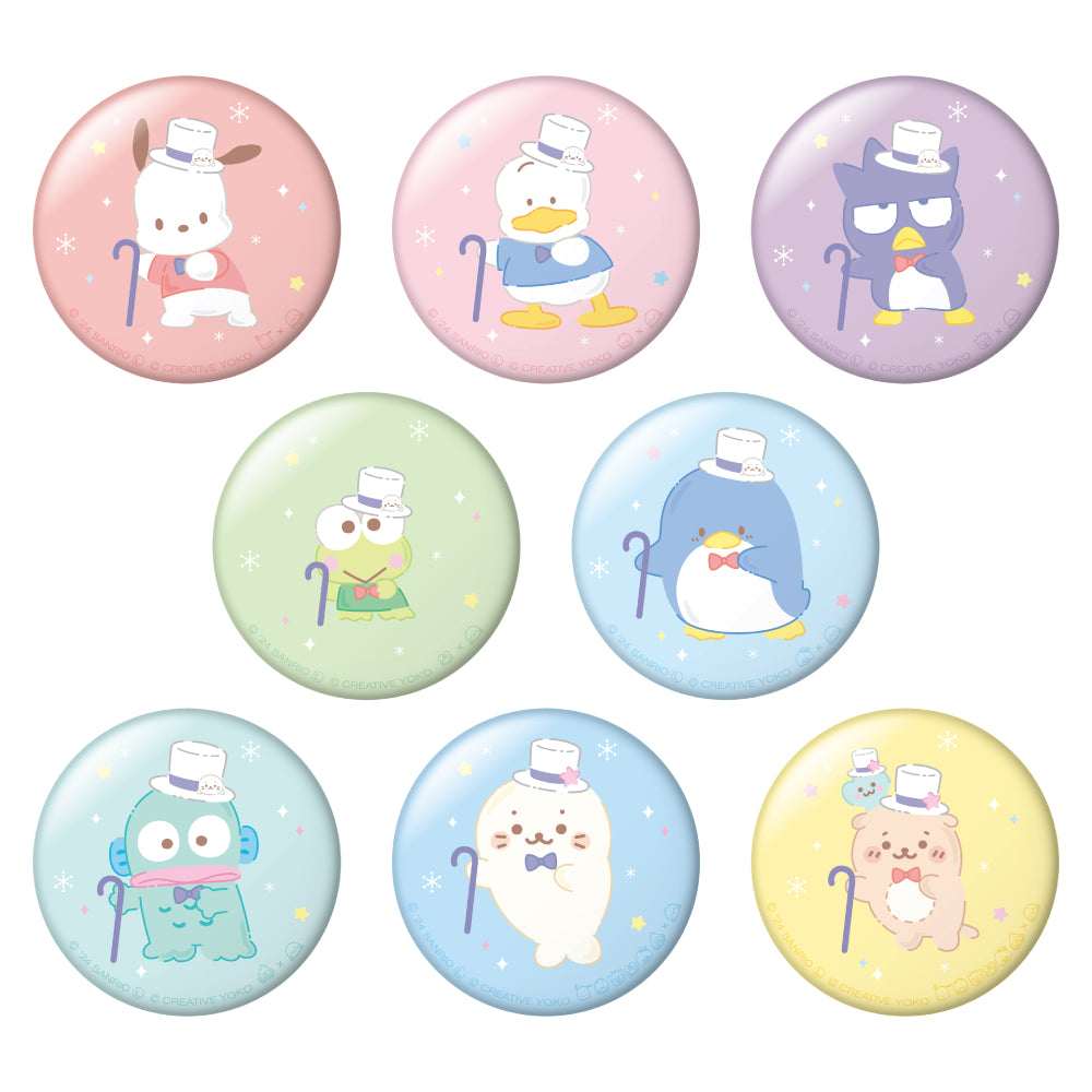 しろたん × はぴだんぶい トレーディング缶バッジ