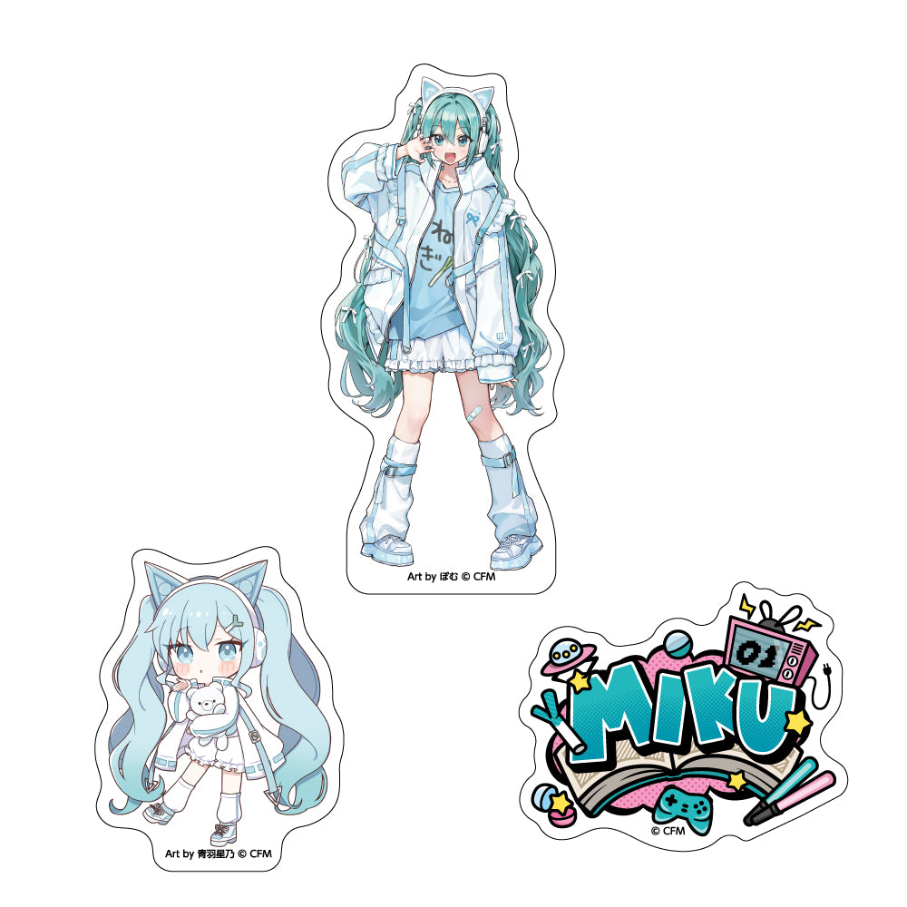 ステッカー3枚セット akiba culture fashion / 初音ミク