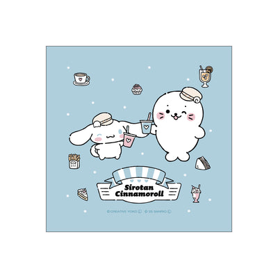 しろたん × サンリオキャラクターズ vol.3 ハンドタオル / しろたん×シナモロール