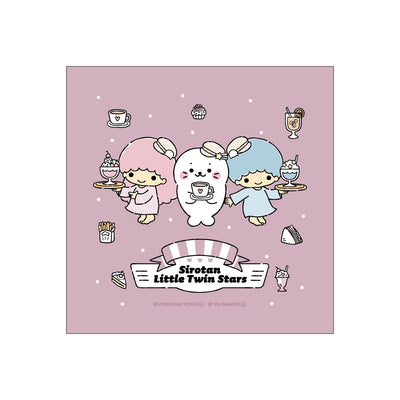 しろたん × サンリオキャラクターズ vol.3 ハンドタオル / しろたん×リトルツインスターズ