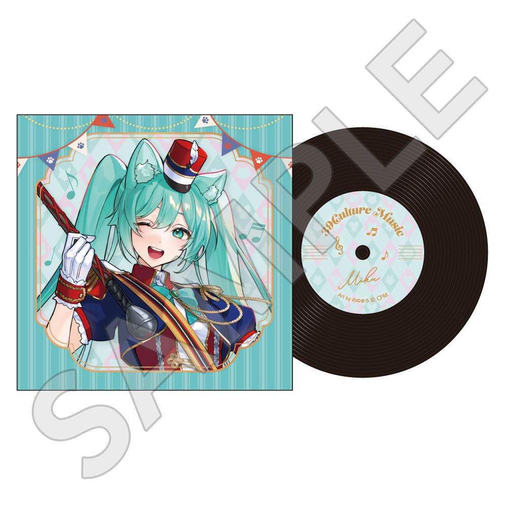 MUSIC レコード風コースター / 初音ミク