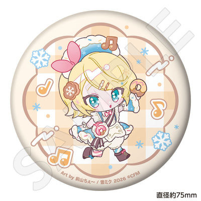 SNOW MIKU 2026 ぷにぷに缶バッジ 鏡音リン 前山ちぇ~ ver.