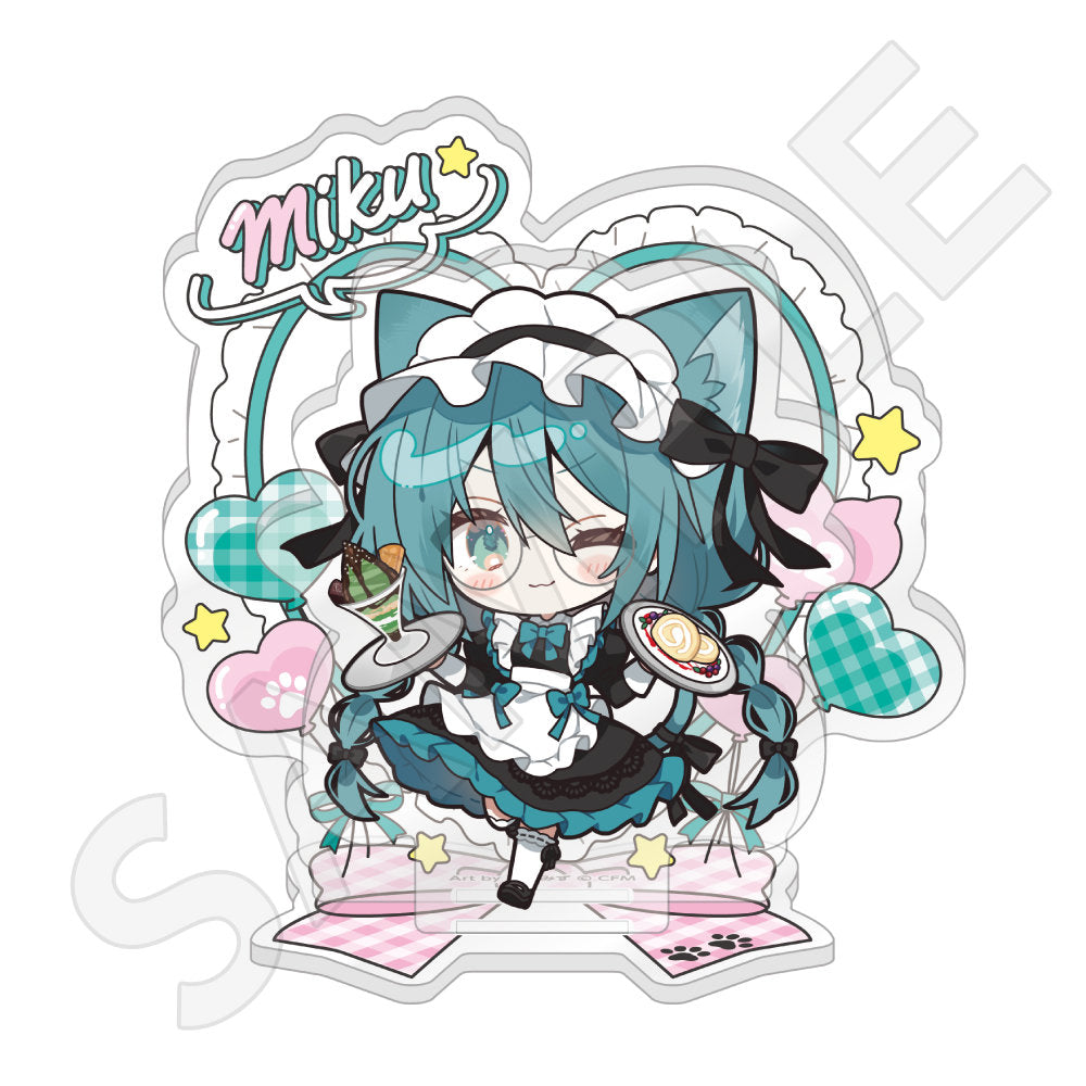 ちびキャラアクリルジオラマ 猫耳カフェver.
