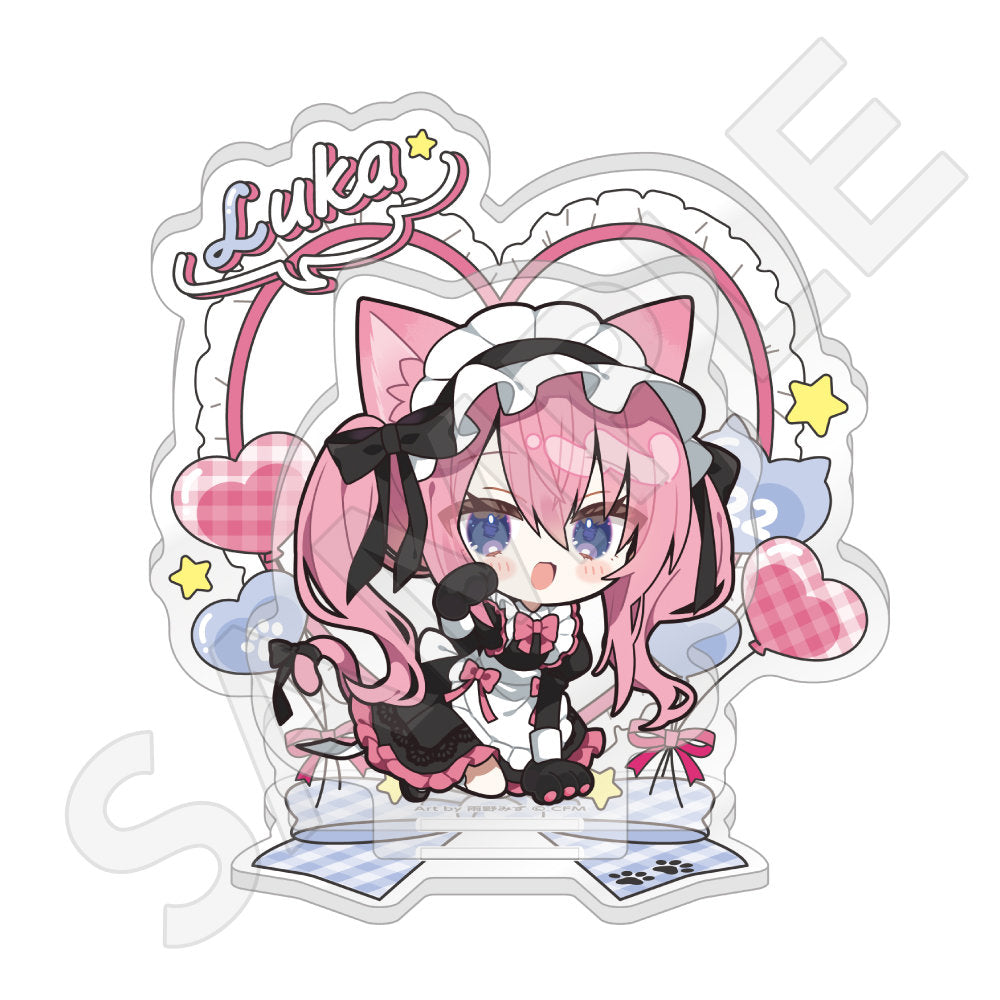 ちびキャラアクリルジオラマ 猫耳カフェver. 巡音ルカ