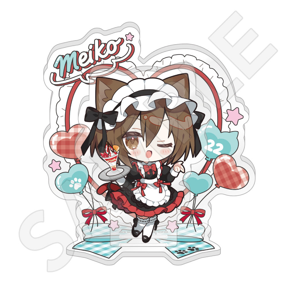 ちびキャラアクリルジオラマ 猫耳カフェver. MEIKO