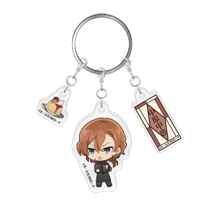 文豪ストレイドッグス 3連アクリルキーホルダー 純文豪喫茶ver. 中原中也敦