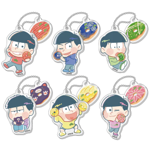 おそ松さん トレーディングアクリルボールチェーン (ドーナツパーツ付き)
