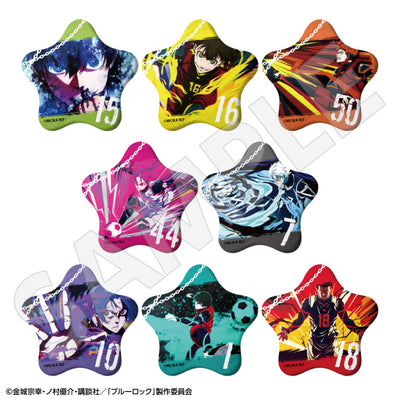 ブルーロック トレーディングキラキラ星形缶バッジ（単品）
