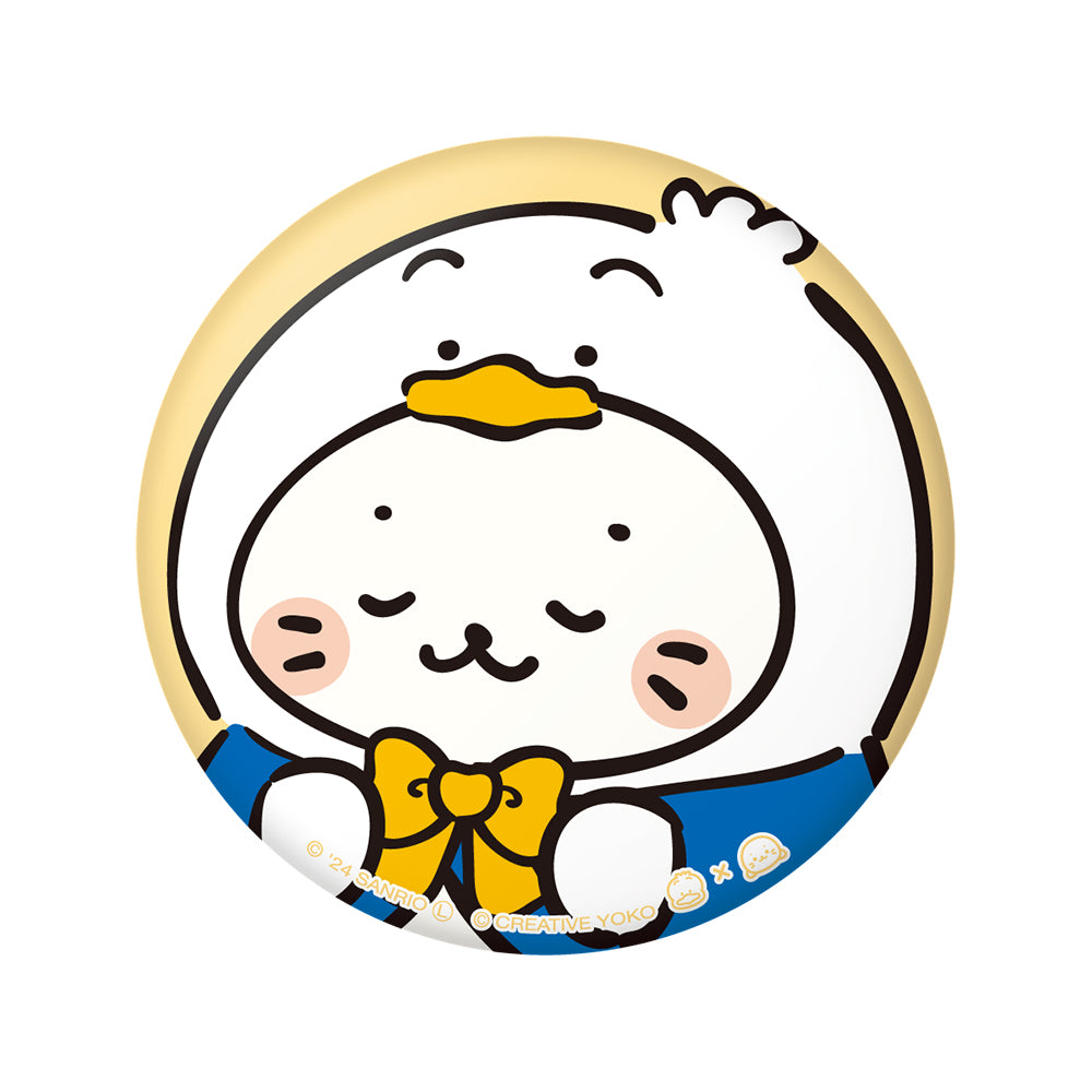 しろたん × はぴだんぶい ぷにぷに缶バッジ / しろたん×あひるのペックル