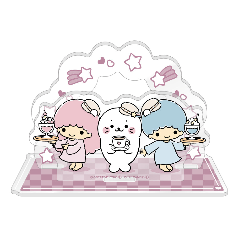 しろたん × サンリオキャラクターズ vol.3　アクリルジオラマ / しろたん×リトルツインスターズ
