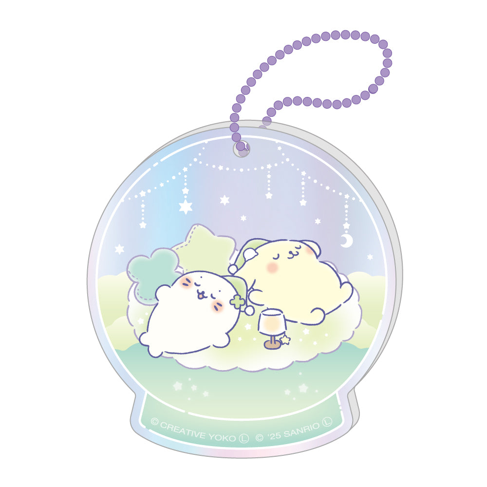 しろたん × サンリオキャラクターズ vol.3　オーロラアクリルキーホルダー / しろたん×ポムポムプリン