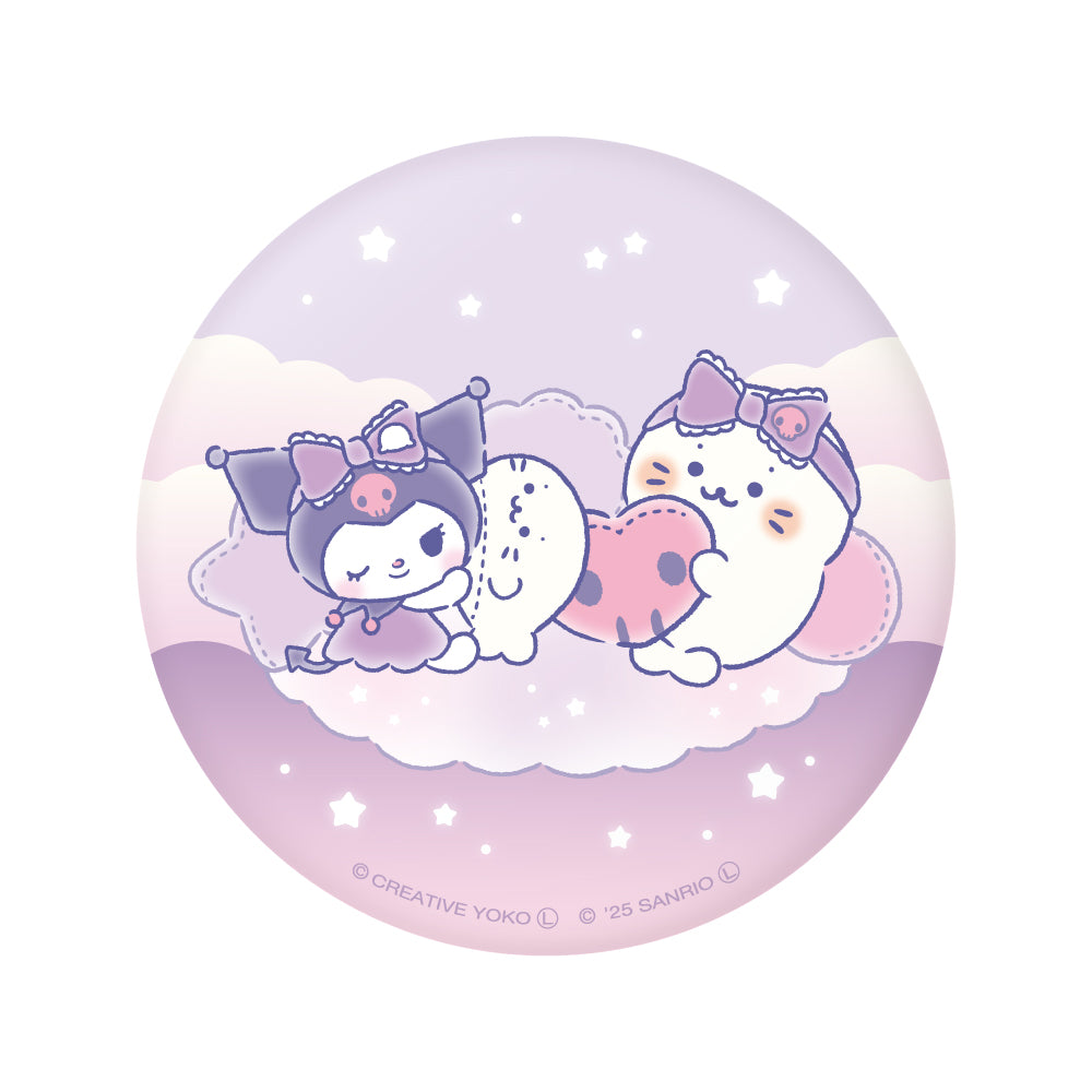 しろたん × サンリオキャラクターズ vol.3　ぷにぷに缶バッジ / しろたん×クロミ