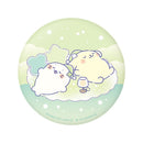 しろたん × サンリオキャラクターズ vol.3　ぷにぷに缶バッジ / しろたん×ポムポムプリン