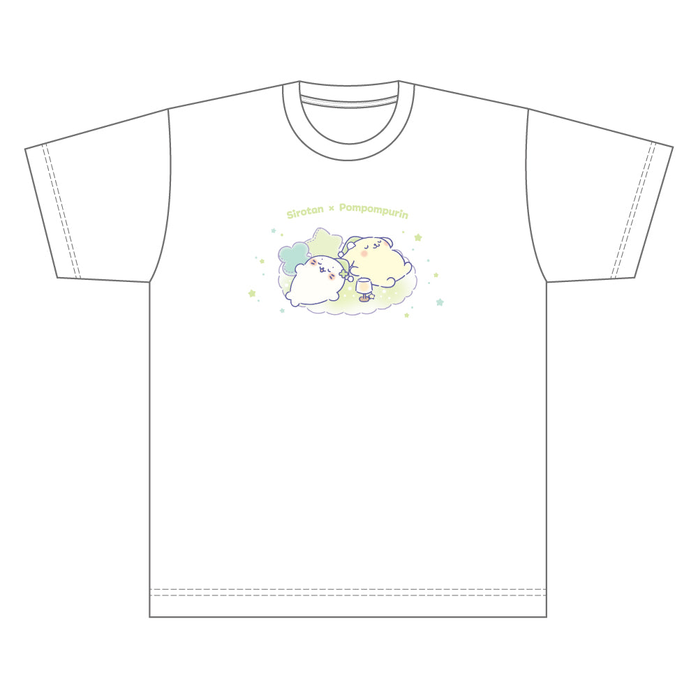 しろたん × サンリオキャラクターズ vol.3　Tシャツ / しろたん×ポムポムプリン 