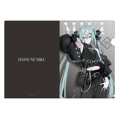 初音ミク×SOLWA メタリッククリアファイル Art by 米室