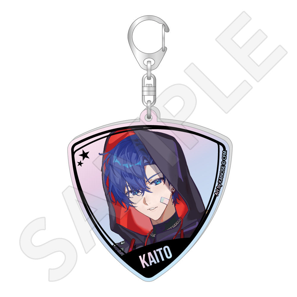  ピック型オーロラアクリルキーホルダー バンドver. KAITO