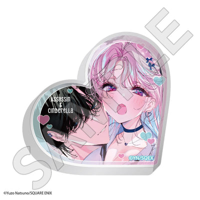 アサシン＆シンデレラ ハート型アクリルブロック / 佐藤寧々子＆甘井緒臣