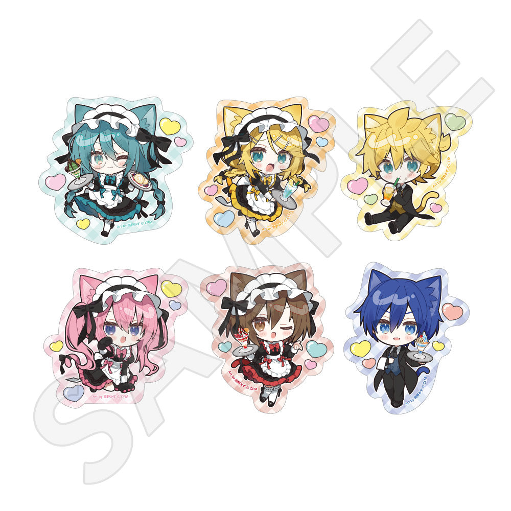   トレーディングダイカットステッカー 猫耳カフェver.(BOX)