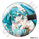 初音ミク×SOLWA メタリック缶バッジ Art by いらすとがかり