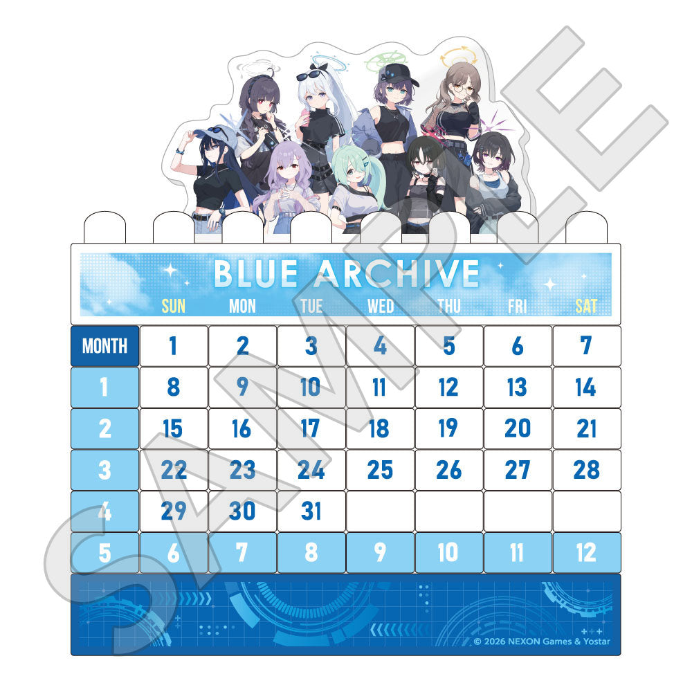  ブルーアーカイブ -Blue Archive- 描き下ろしブロックカレンダー 5.5th Anniversary POP UP STORE