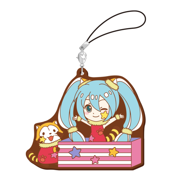 初音ミク×ラスカル2019　おっきめラバーストラップ　初音ミクC