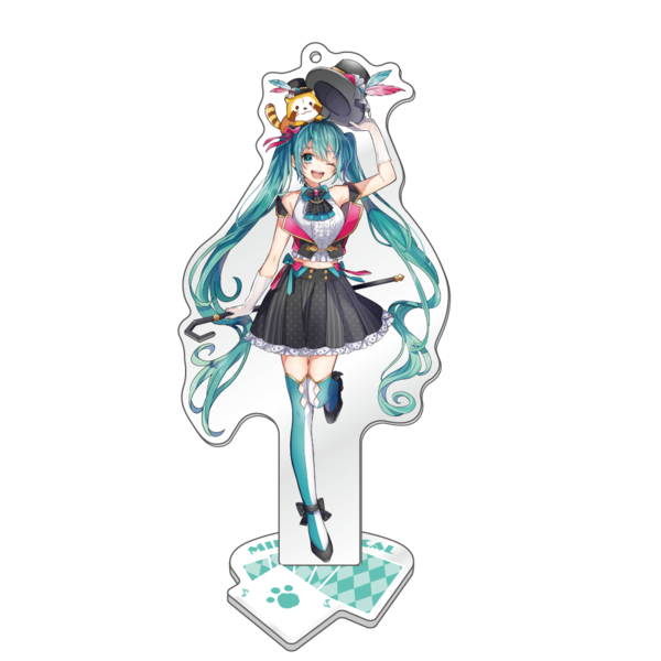 初音ミク×ラスカル2019　スタンド付きアクリルキーホルダー　【初音ミク】
