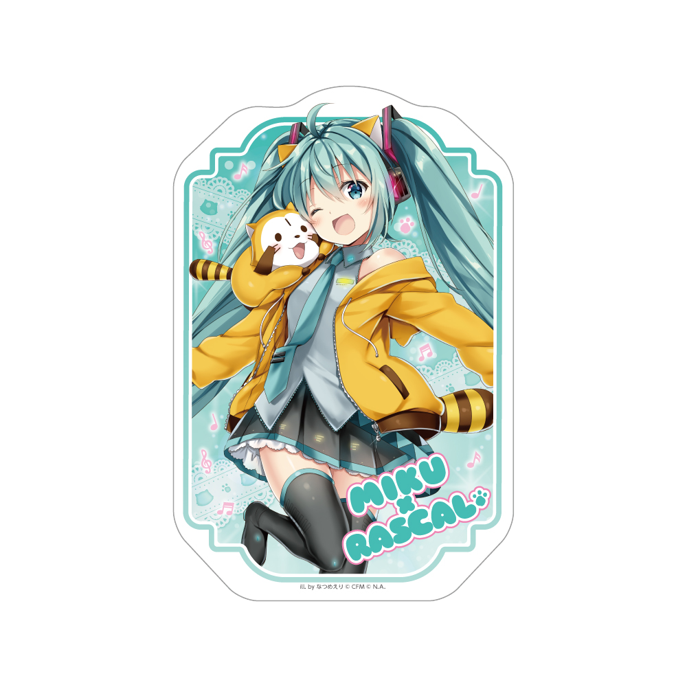 初音ミク×ラスカル2018　ダイカットマグネット　【初音ミク】