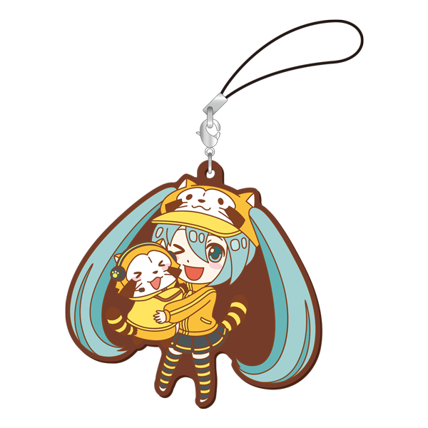 初音ミク×ラスカル2018 おっきめラバーストラップ　初音ミクB
