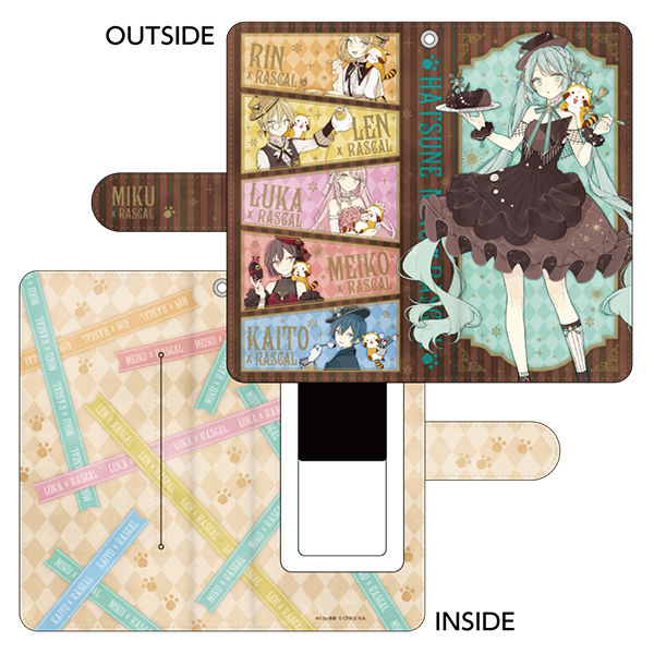 初音ミク×ラスカル2020冬　手帳型スマートフォンケース