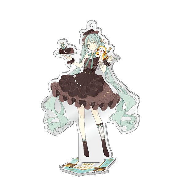 初音ミク×ラスカル2020冬　スタンド付きアクリルキーホルダー　【初音ミク】