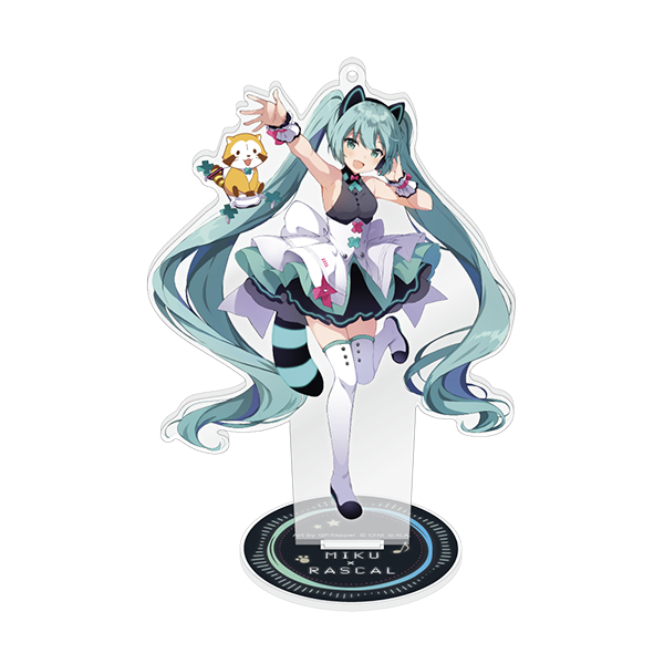 初音ミク×ラスカル2022　スタンド付きアクリルキーホルダー/初音ミク