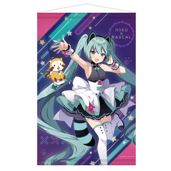 初音ミク×ラスカル2022　B2タペストリー
