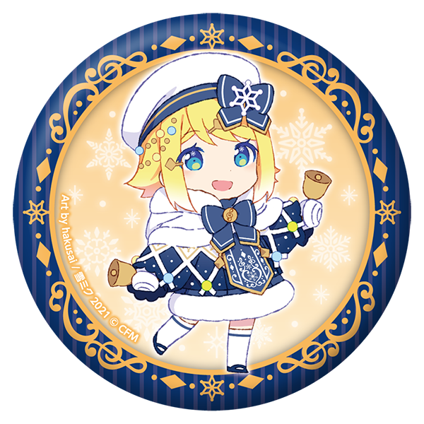 SNOW MIKU 2021　ぷにぷに缶バッジ/リンver.
