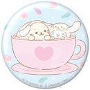 しろたん × サンリオキャラクターズ ぷにぷに缶バッジ / しろたん×シナモロール