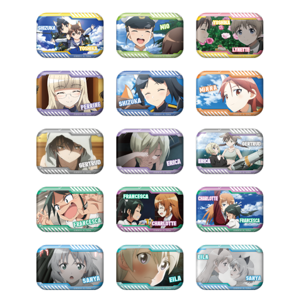 ストライクウィッチーズ ROAD to BERLIN　トレーディング場面写缶バッジ